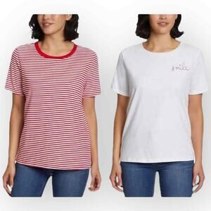 NWT Ella Moss 2-Pack Classic Fit Tees – Size Large 165L